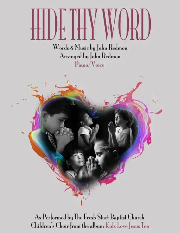 Hide Thy Word In My Heart (Sheet Music)