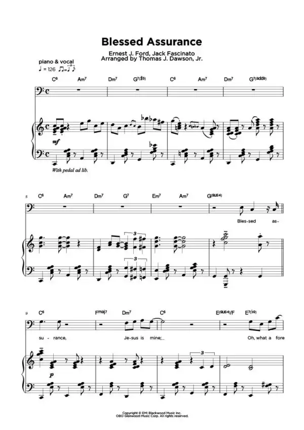 Blessed Assurance (Sheet Music) - Image 2