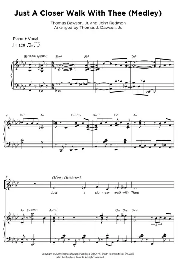 Just a Closer Walk With Thee Medley (Sheet Music) - Image 2